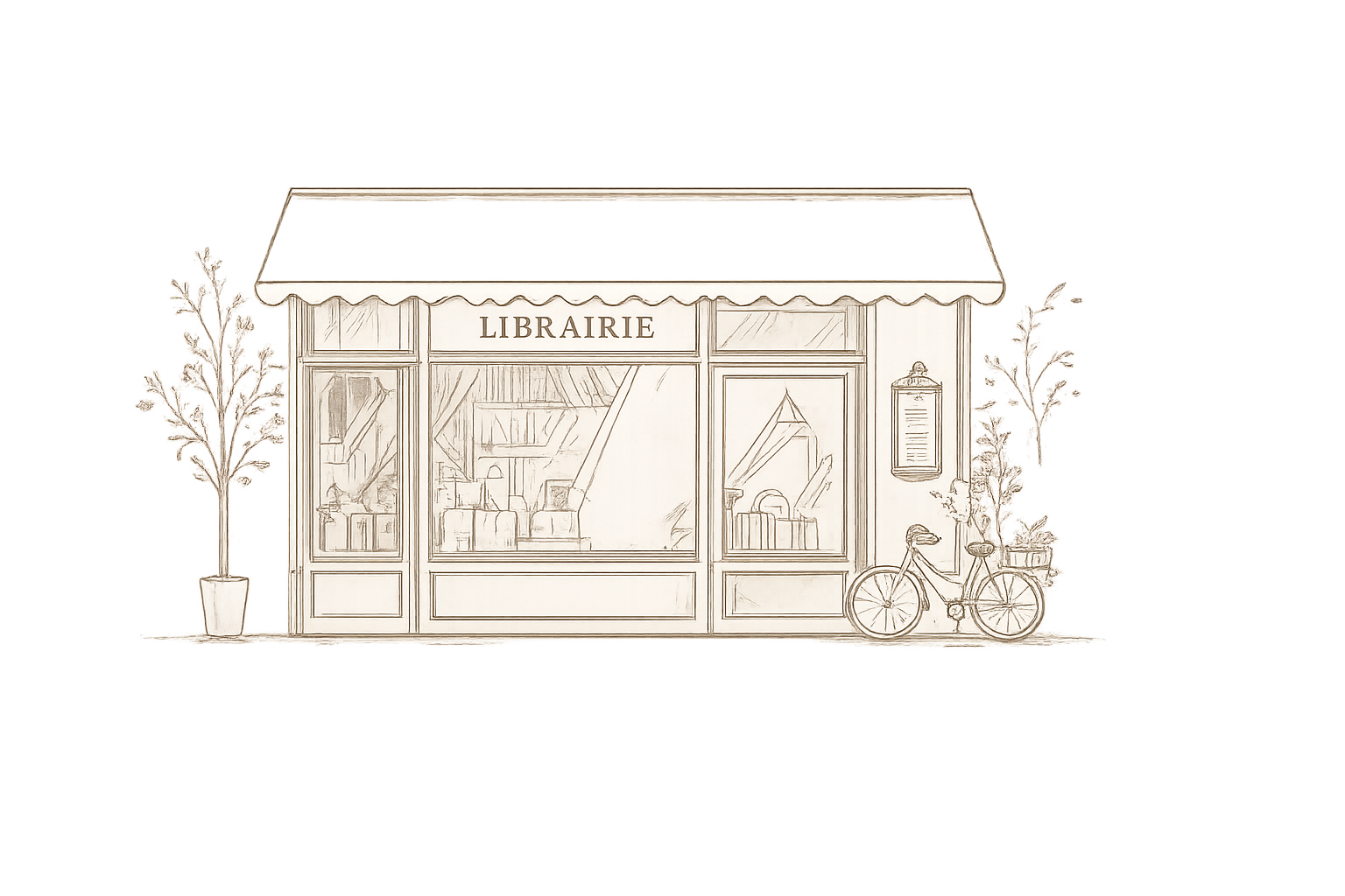 Illustration de la librairie Au Marque Page aux Andelys